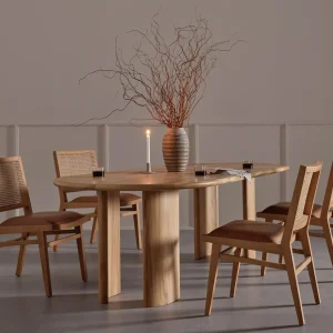 Mesa de Comedor Luna Personalizada de Roble Panamá Taylor Decor Design
