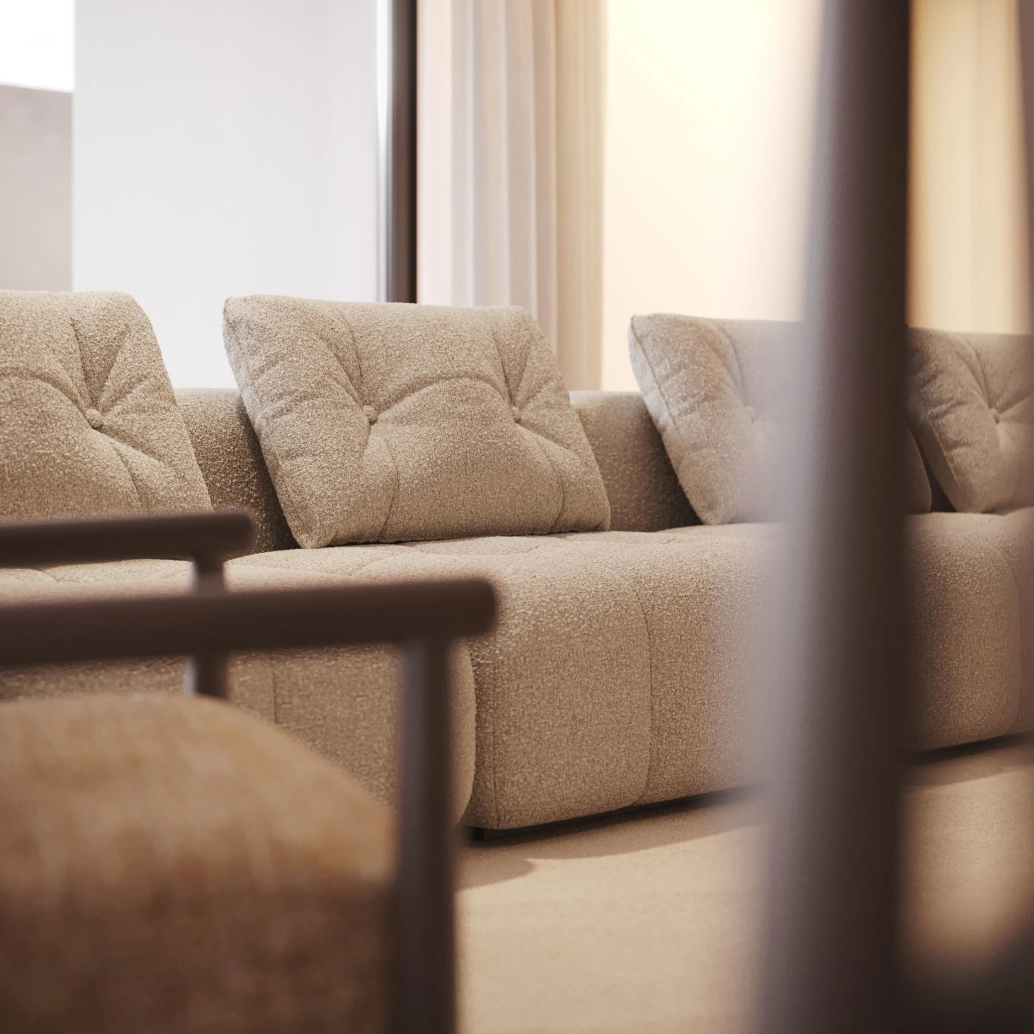 Sofá modular Lewis fabricación muebles personalizados Panamá Taylor Decor Design