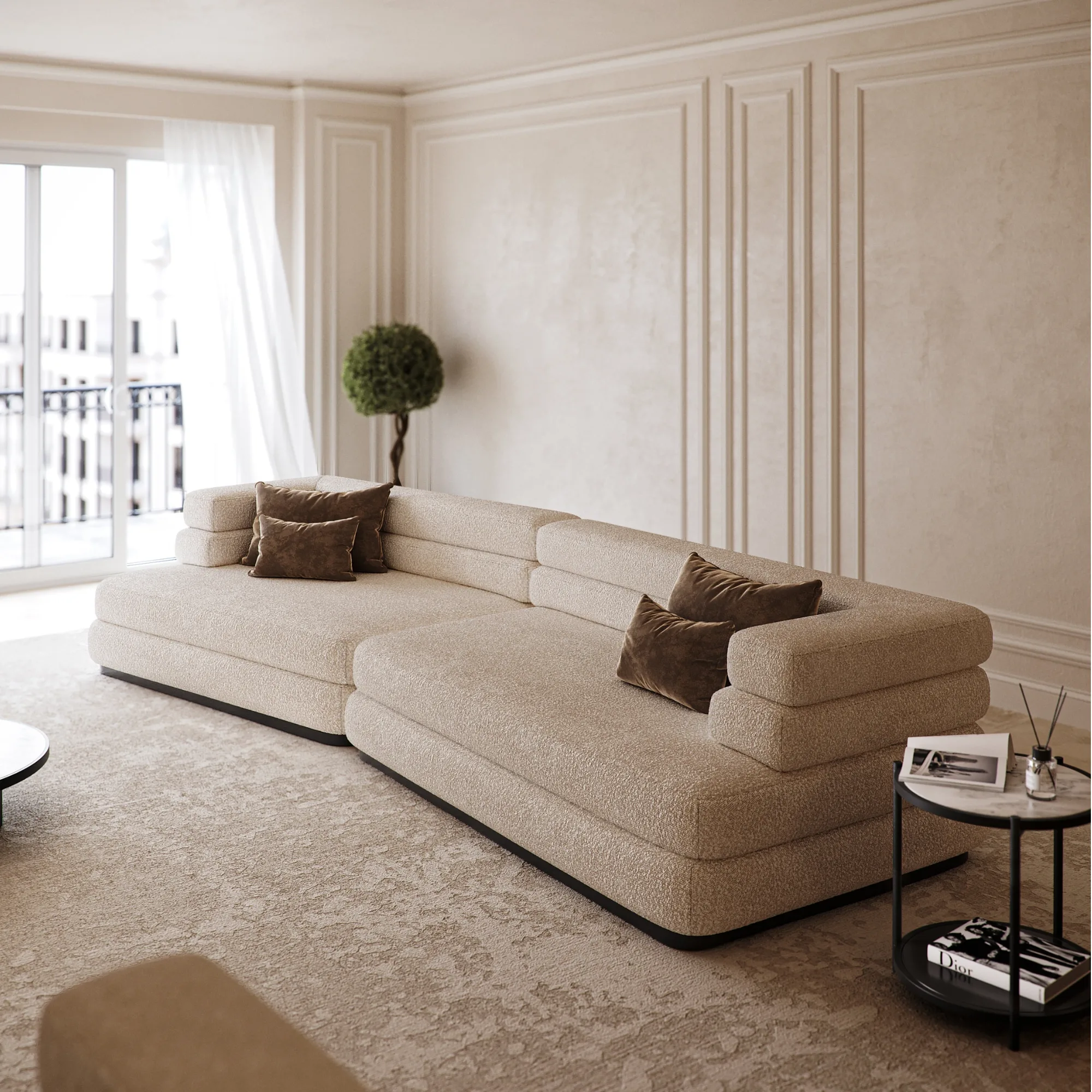 Sofá modular Tarian fabricación Muebles personalizados Panamá Taylor Decor Design