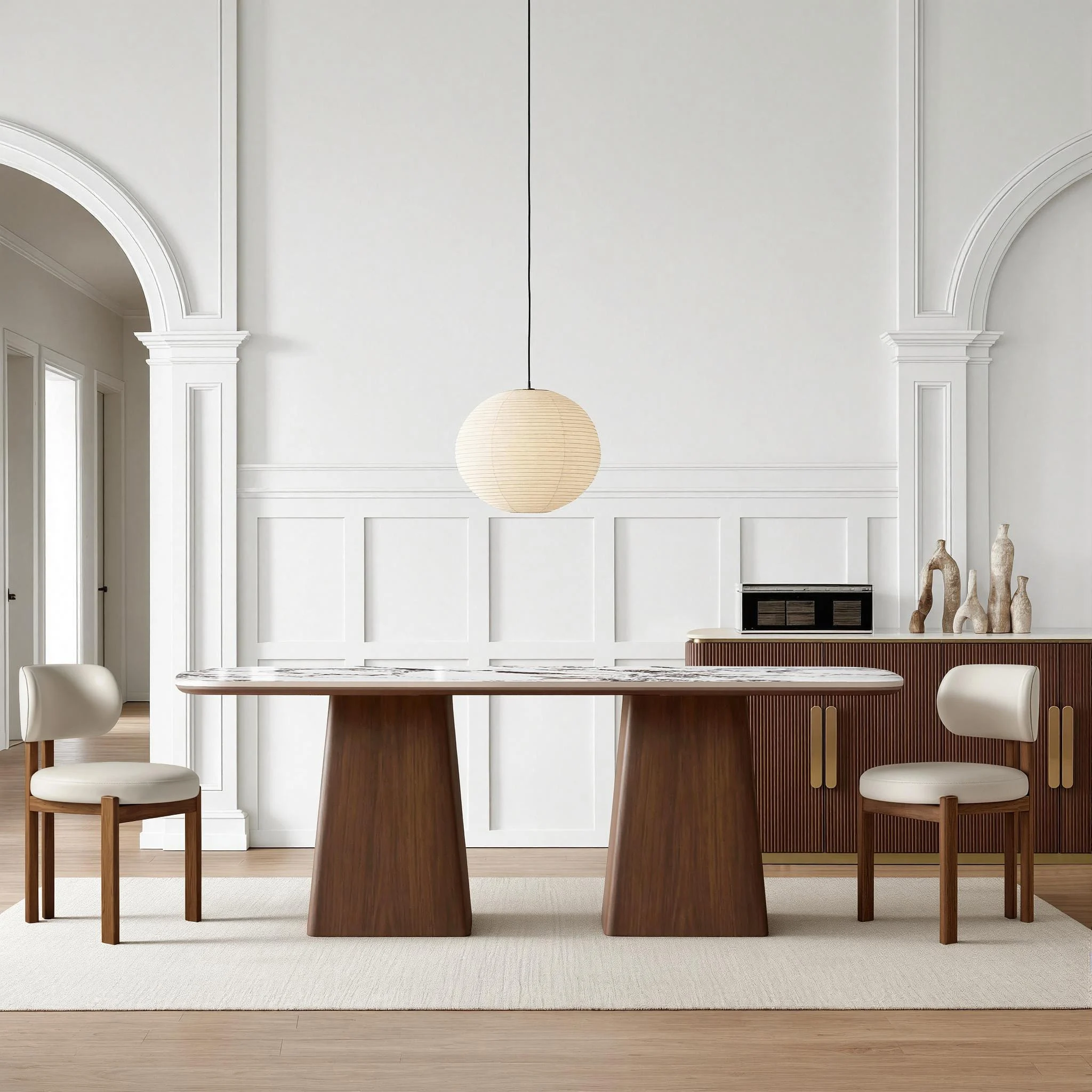 Mesa Comedor Lurex Piedra fabricación muebles personalizados Panamá Taylor Decor Design