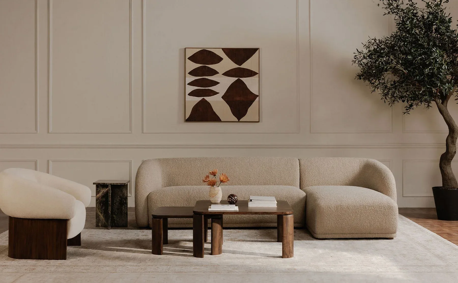 Sofa seccional Kaia fabricaciónmuebles personalizados Panamá Taylor Decor Design