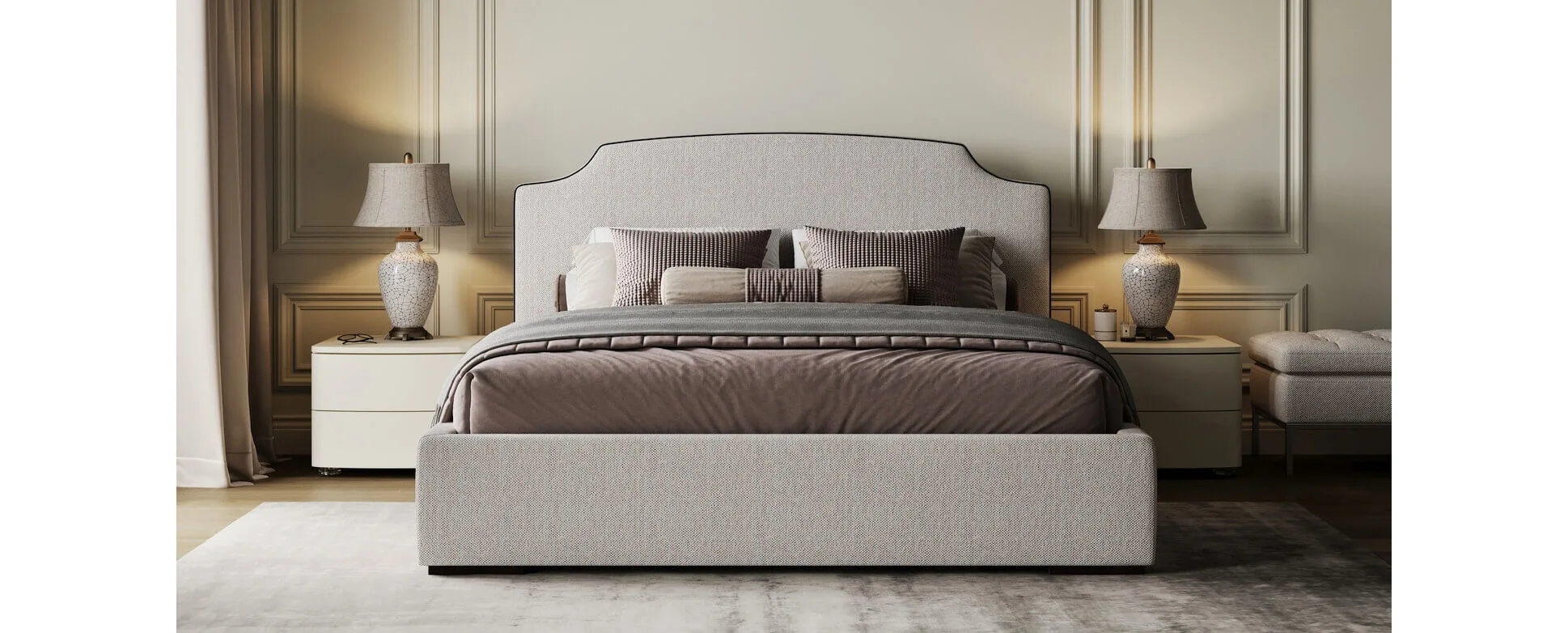 Cama Vellora fabricación muebles personalizados Panamá Taylor Decor Design