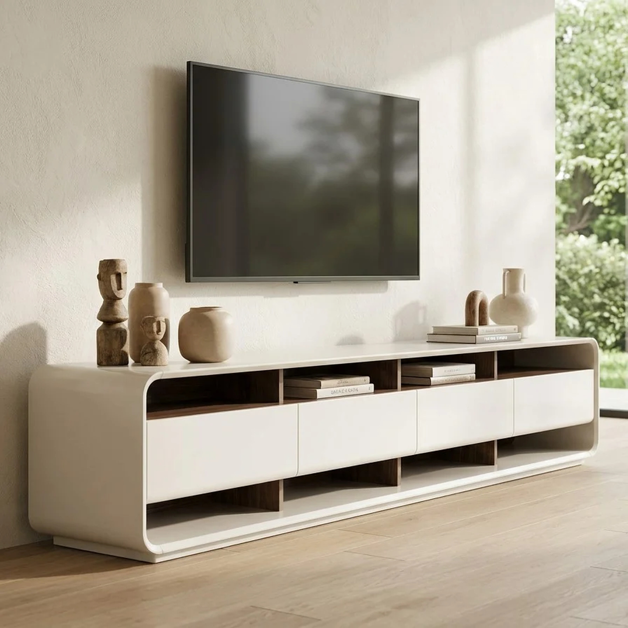 Aparador Tavero mueble TV con cajones fabricación muebles personalizados Panamá Taylor Decor Design