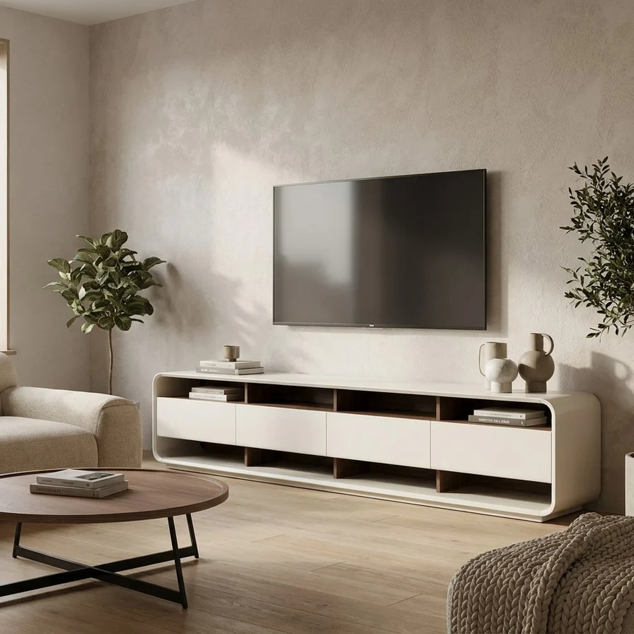 Aparador Tavero mueble TV con cajones fabricación muebles personalizados Panamá Taylor Decor Design