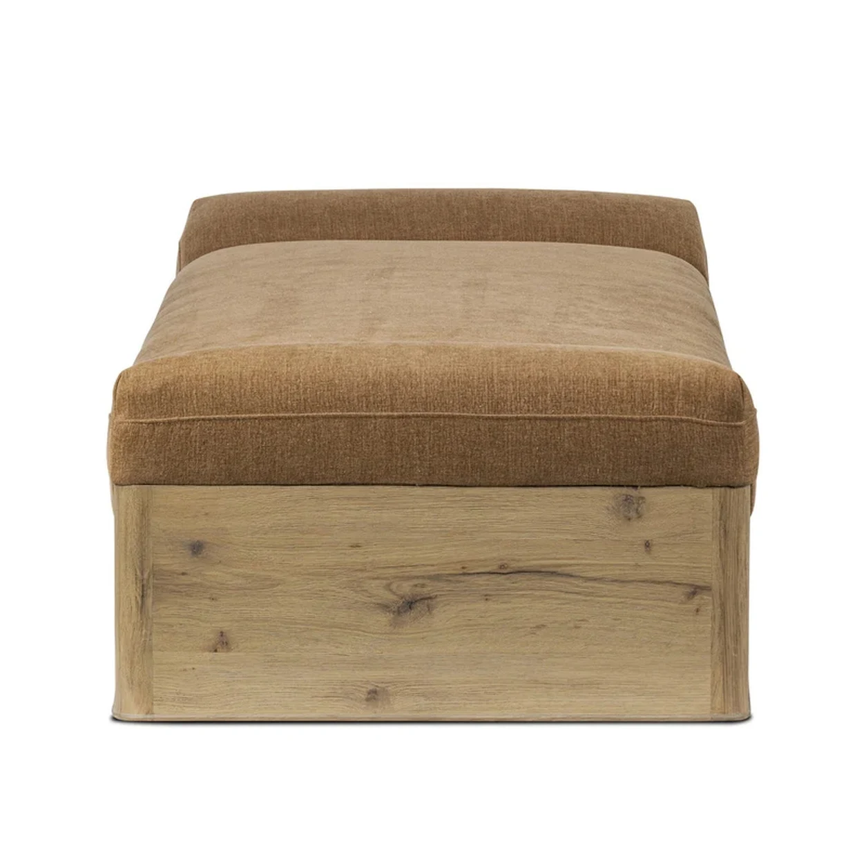 Chaise Emilio tapizada base roble asiento inclinado diseño escultórico fabricación muebles personalizados Panamá Taylor Decor Design