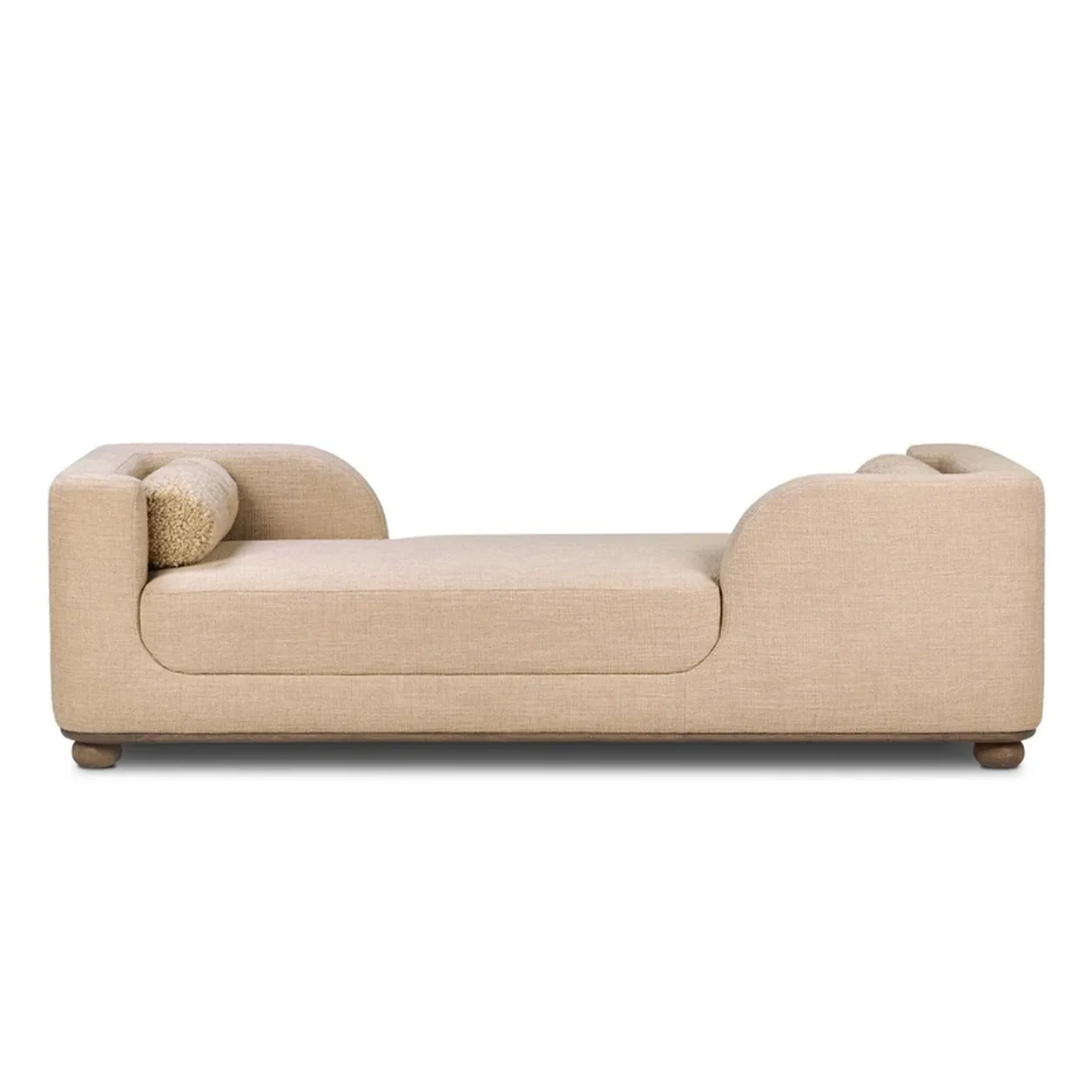 Chaise Santiago roble macizo tapizada diseño orgánico fabricación muebles personalizados Panamá Taylor Decor Design
