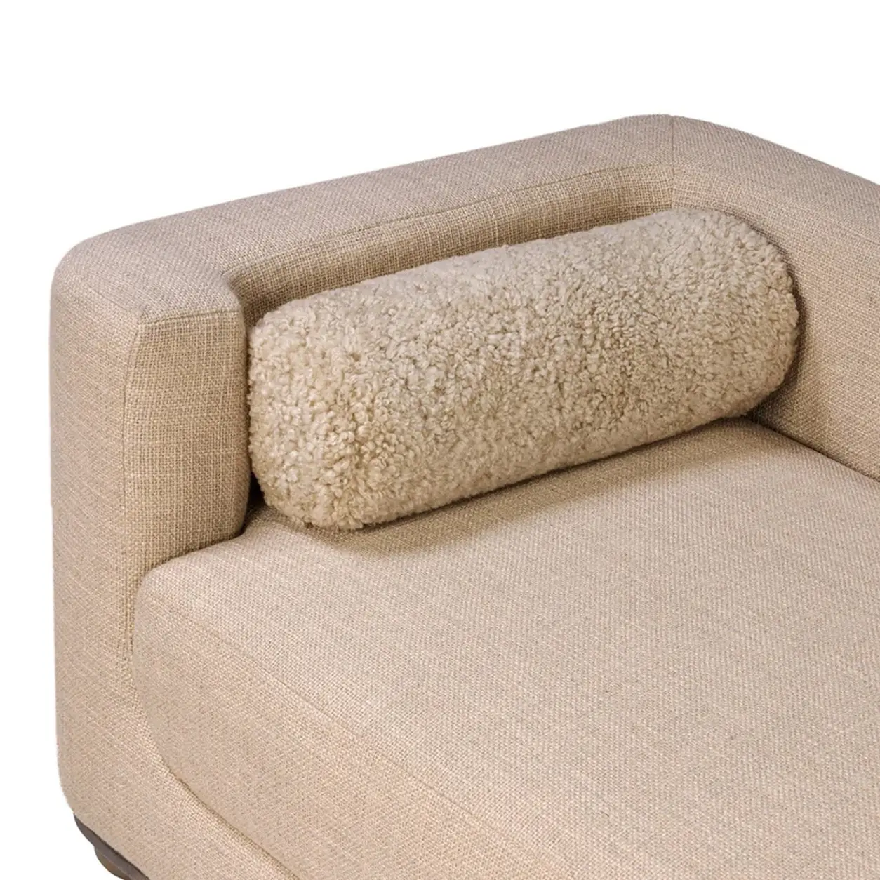 Chaise Santiago roble macizo tapizada diseño orgánico fabricación muebles personalizados Panamá Taylor Decor Design