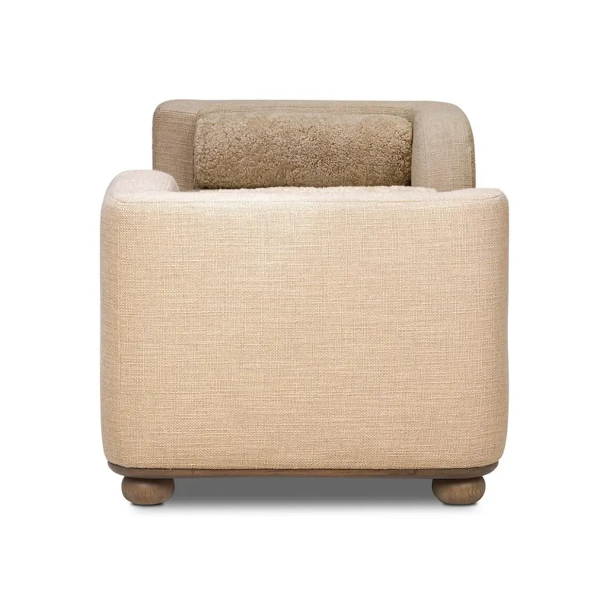 Chaise Santiago roble macizo tapizada diseño orgánico fabricación muebles personalizados Panamá Taylor Decor Design