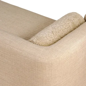 Chaise Santiago roble macizo tapizada diseño orgánico fabricación muebles personalizados Panamá Taylor Decor Design