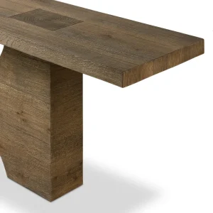 Consola Averna madera roble diseño minimalista fabricación muebles personalizados Panamá Taylor Decor Design