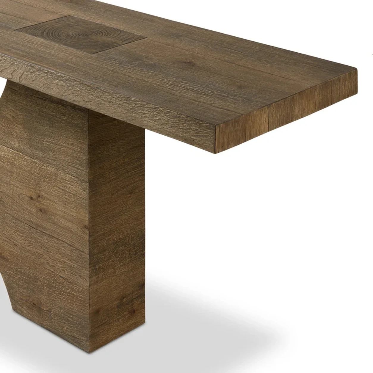 Consola Averna madera roble diseño minimalista fabricación muebles personalizados Panamá Taylor Decor Design