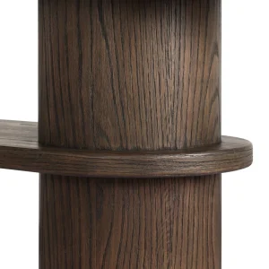 Consola Serelis madera roble piedra natural dos niveles fabricación muebles personalizados Panamá Taylor Decor Design