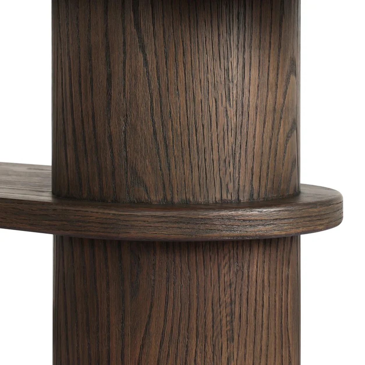 Consola Serelis madera roble piedra natural dos niveles fabricación muebles personalizados Panamá Taylor Decor Design