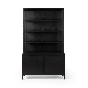 Librero Mauricio chapilla roble repisas abiertas gabinetes almacenamiento fabricación muebles personalizados Panamá Taylor Decor Design
