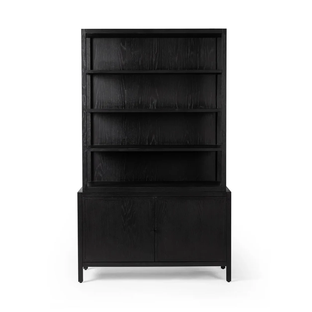 Librero Mauricio chapilla roble repisas abiertas gabinetes almacenamiento fabricación muebles personalizados Panamá Taylor Decor Design