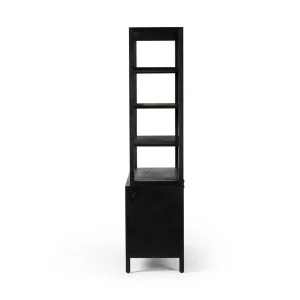 Librero Mauricio chapilla roble repisas abiertas gabinetes almacenamiento fabricación muebles personalizados Panamá Taylor Decor Design