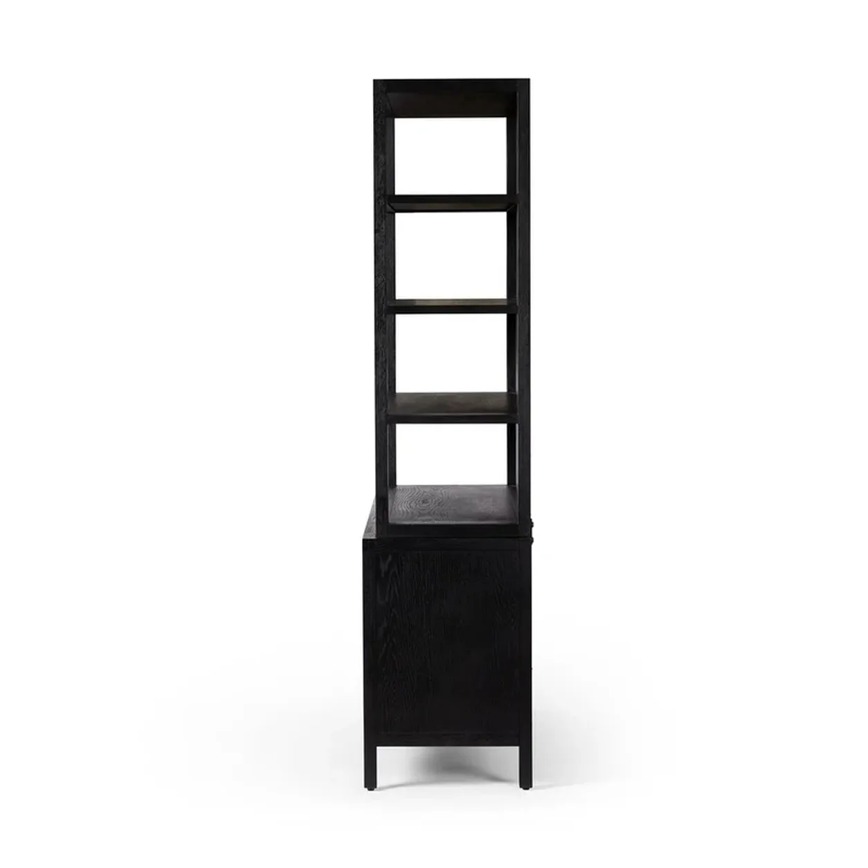 Librero Mauricio chapilla roble repisas abiertas gabinetes almacenamiento fabricación muebles personalizados Panamá Taylor Decor Design