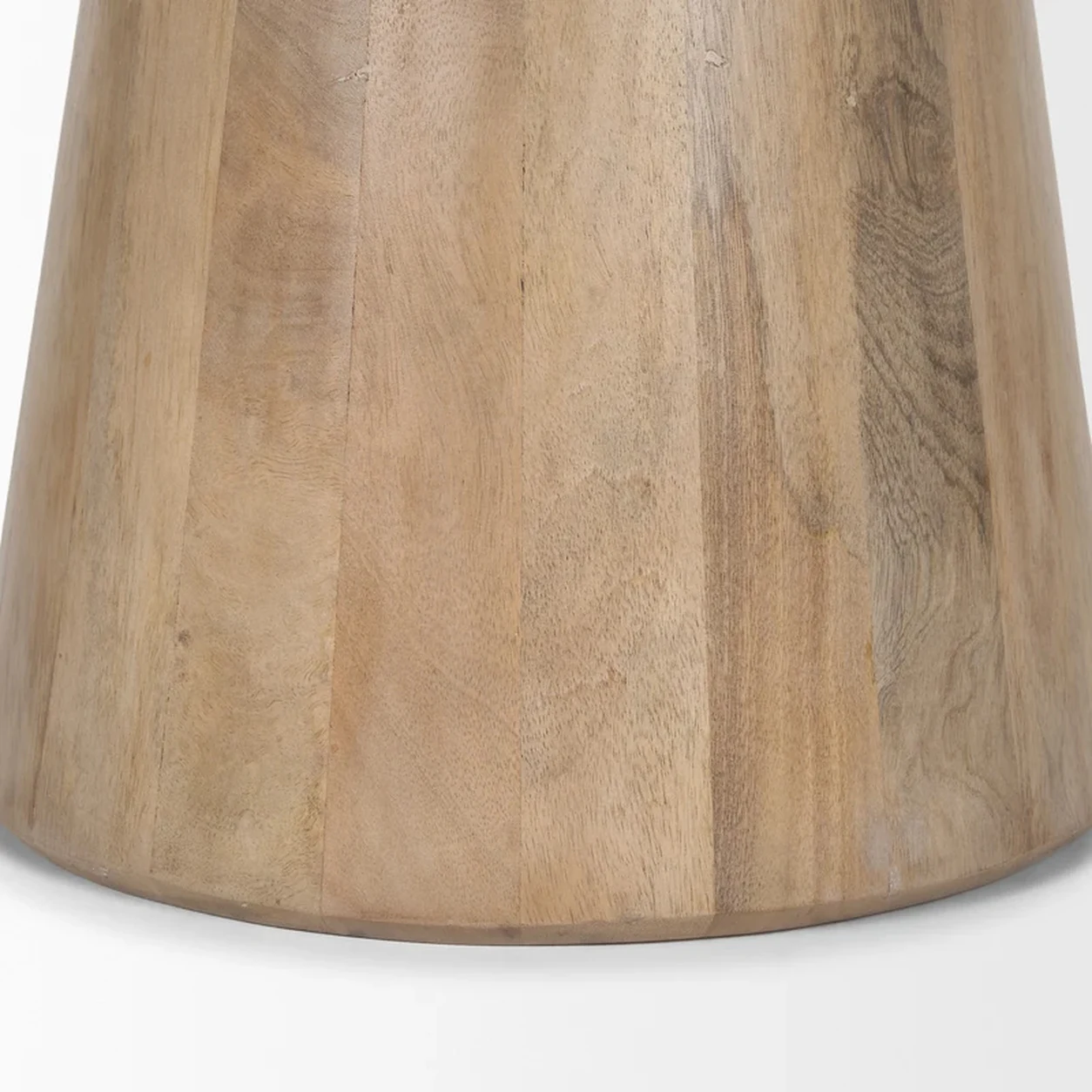 Mesa Auxiliar Samuel roble macizo cubierta circular diseño orgánico fabricación muebles personalizados Panamá Taylor Decor Design