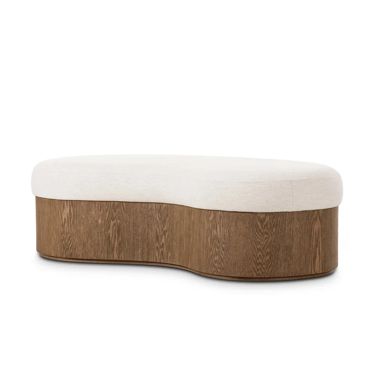Ottoman Avelon orgánico tapizado base madera fabricación muebles personalizados Panamá Taylor Decor Design