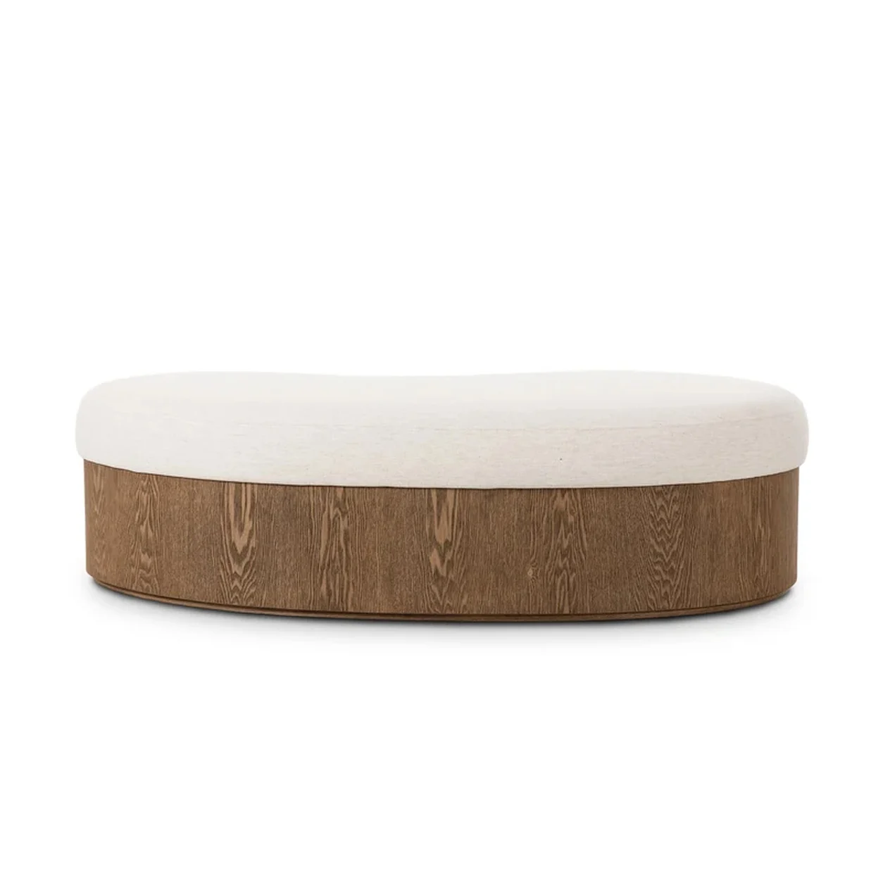Ottoman Avelon orgánico tapizado base madera fabricación muebles personalizados Panamá Taylor Decor Design