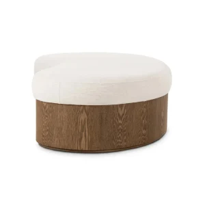 Ottoman Avelon orgánico tapizado base madera fabricación muebles personalizados Panamá Taylor Decor Design