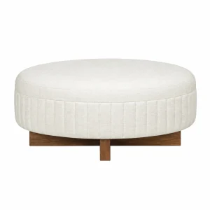 Ottoman Daven tapizado base madera muebles personalizados Panamá Taylor Decor Design