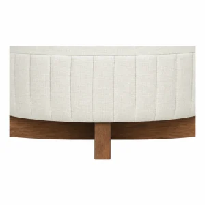 Ottoman Daven tapizado base madera muebles personalizados Panamá Taylor Decor Design