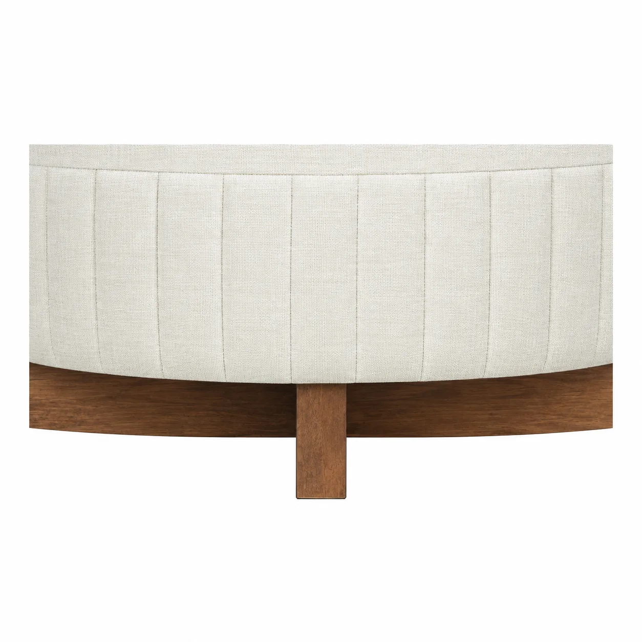 Ottoman Daven tapizado base madera muebles personalizados Panamá Taylor Decor Design