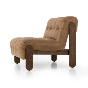 Poltrona Julián tapizado envolvente capitoné botones diseño escultórico fabricación muebles personalizados Panamá Taylor Decor Design