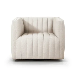 Poltrona Giratoria Lorenzo tapizada acanalada 360 grados fabricación muebles personalizados Panamá Taylor Decor Design