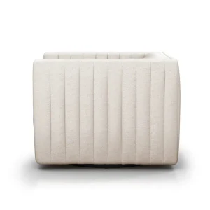 Poltrona Giratoria Lorenzo tapizada acanalada 360 grados fabricación muebles personalizados Panamá Taylor Decor Design