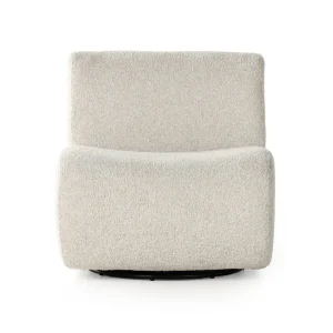 Poltrona Giratoria Tomás 360 tapizada detalle roble diseño curvo fabricación muebles personalizados Panamá Taylor Decor Design