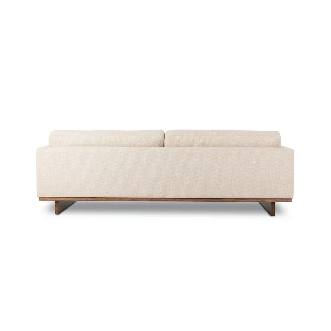 Sofá Felipe asiento profundo base roble brazos rectos fabricación muebles personalizados Panamá Taylor Decor Design