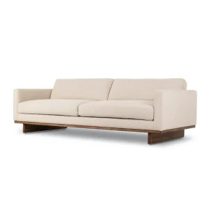 Sofá Felipe asiento profundo base roble brazos rectos fabricación muebles personalizados Panamá Taylor Decor Design