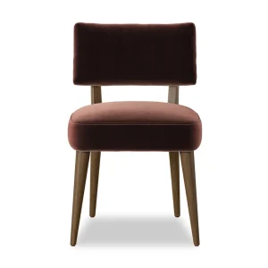 Silla Agustín roble macizo patas cónicas asiento respaldo tapizado fabricación muebles personalizados Panamá Taylor Decor Design