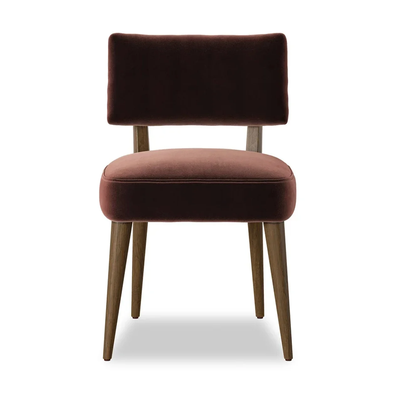 Silla Agustín roble macizo patas cónicas asiento respaldo tapizado fabricación muebles personalizados Panamá Taylor Decor Design