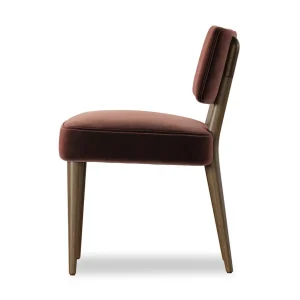 Silla Agustín roble macizo patas cónicas asiento respaldo tapizado fabricación muebles personalizados Panamá Taylor Decor Design