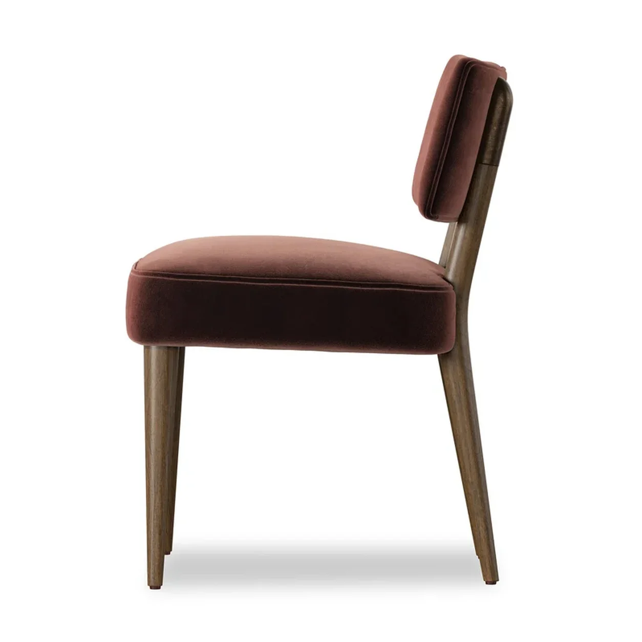 Silla Agustín roble macizo patas cónicas asiento respaldo tapizado fabricación muebles personalizados Panamá Taylor Decor Design