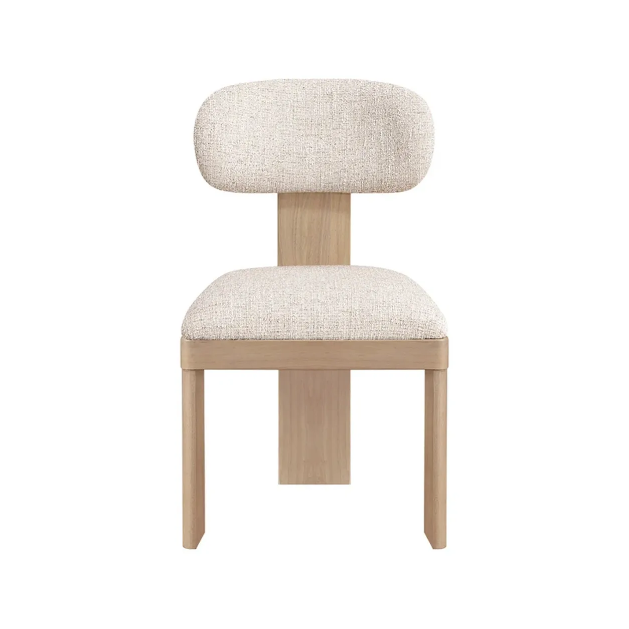 Silla Francisco completamente tapizada respaldo curvo lino diseño contemporáneo fabricación muebles personalizados Panamá Taylor Decor Design