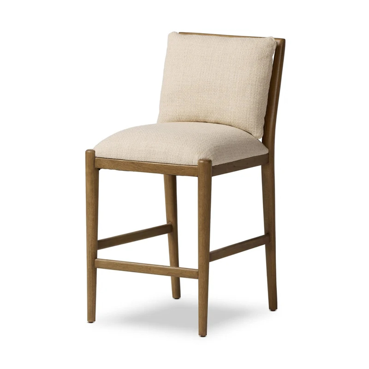 Taburete Patricio roble macizo asiento tapizado respaldo acolchado barra fabricación muebles personalizados Panamá Taylor Decor Design